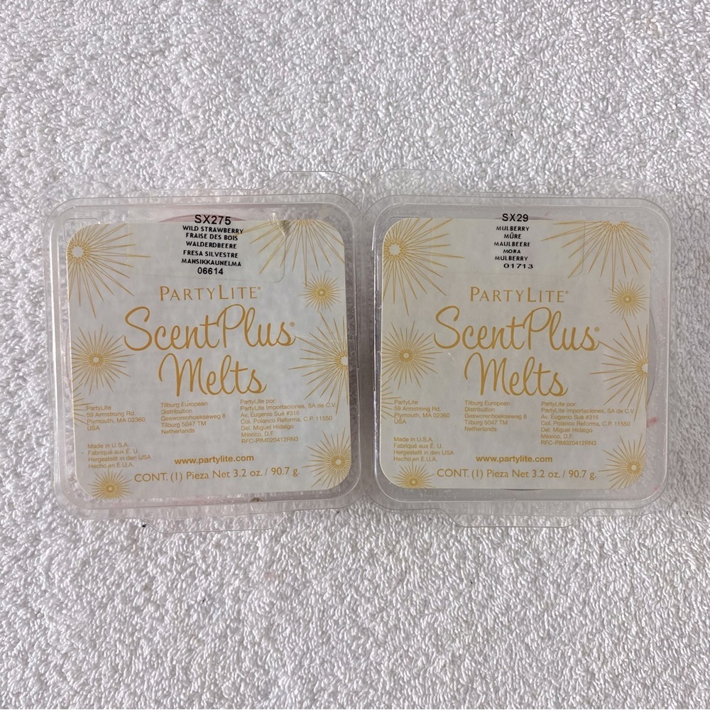 5/$35 PartyLite ScentPlus Wax Melts Wild Strawberry & Mulberry